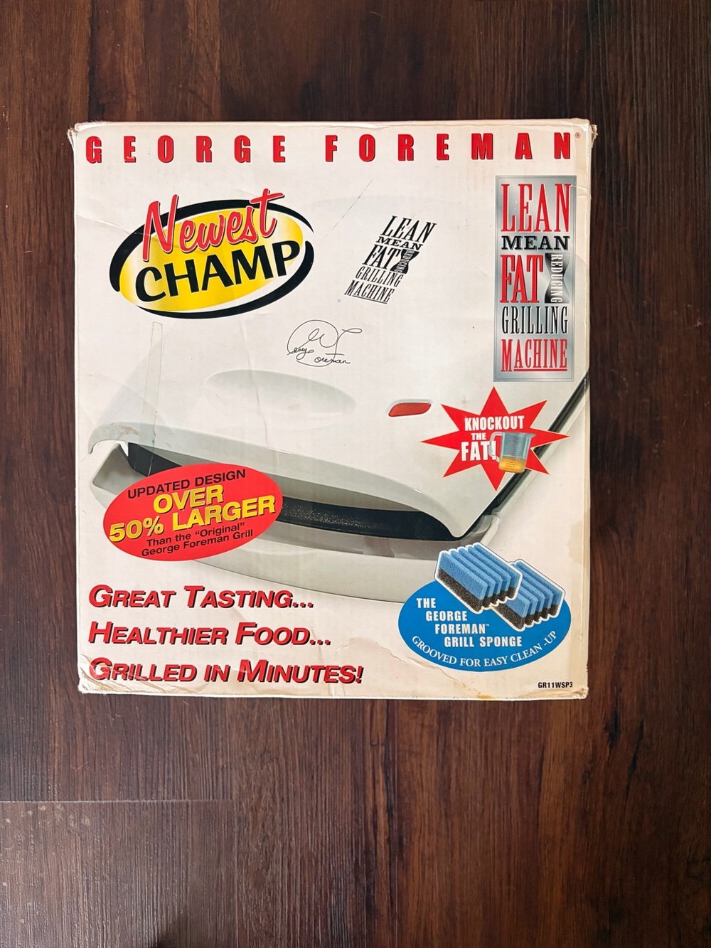 Brand new George Foreman Champ 36 sq. in. nonstick electric grill 🔥🍔